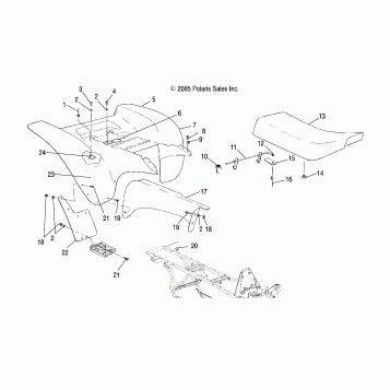 CAB, REAR - A06BG50AA/FA (4999201549920154A04)