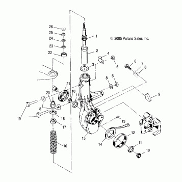STRUT, FRONT - A06BG50AA/FA (4999201549920154B03)