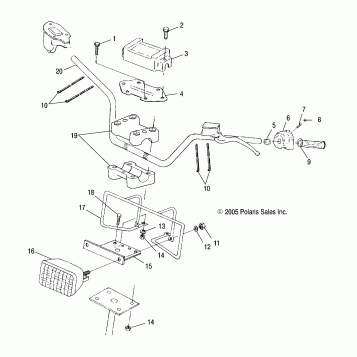 HANDLEBAR/HEADLIGHT - A06BG50AA/FA (4999201549920154B06)