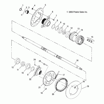 DRIVE TRAIN, REAR AXLE and HOUSING - A08BA32AA (4999201549920154C03)