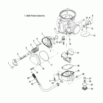 CARBURETOR, LOWER - A06BG50AA/FA (4999201549920154D02)
