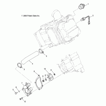 ENGINE, WATER PUMP - A07BG50AA/FA (4999201549920154D05)