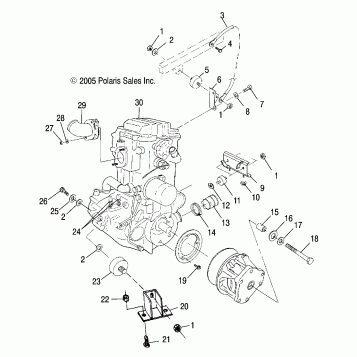ENGINE, MOUNTING - A07CL50AA (4999201649920164A09)