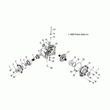 DRIVE TRAIN, FRONT GEARCASE - A08CL50AA (4999201649920164B01)