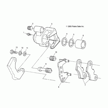BRAKE CALIPER, FRONT - A07CL50AA (4999201649920164B04)