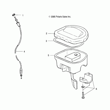 CONTROLS-THROTTLE ASM/CABLE - A06BG50AA/FA (4999201649920164B07)