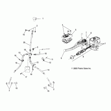 BRAKE, HAND/BRAKE LINE - A07CL50AA (4999201649920164B08)