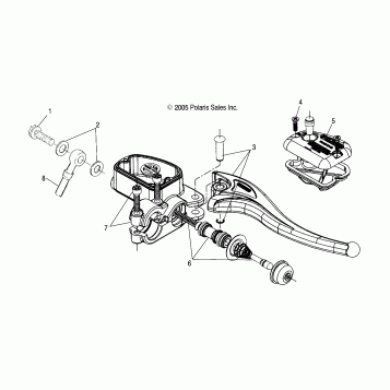 CONTROLS-MASTER CYLINDER/BRAKE LINE, RH - A03CL50AA (4999201649920164B09)