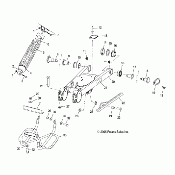 SWING ARM/SHOCK MOUNTING - A07CL50AA (4999201649920164B13)