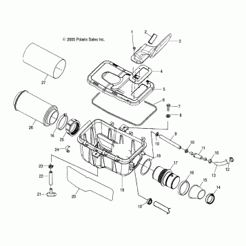 ENGINE, AIR INTAKE SYSTEM - A08CL50AA (4999201649920164C05)