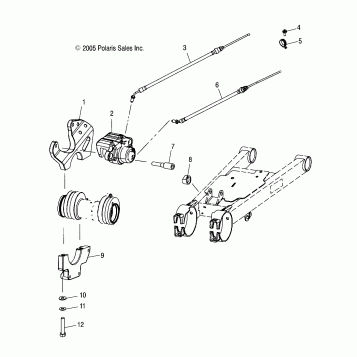 REAR CALIPER MOUNTING - A03CL50AA (4999201649920164C07)
