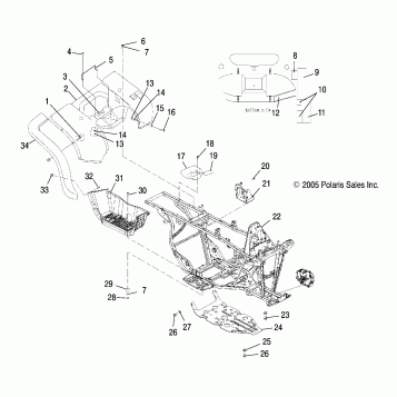 CAB, REAR - A06CD32AA/AB/AC (4999201699920169A03)