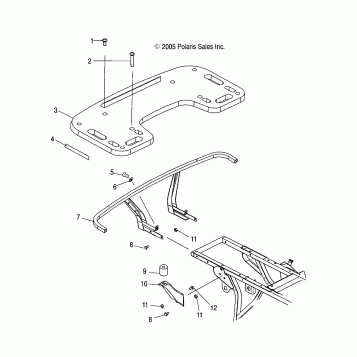 RACK MOUNTING, REAR - A06CD32AA/AB/AC (4999201699920169A06)