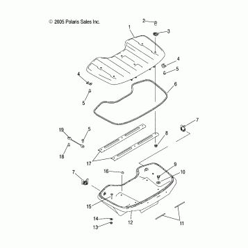 FRONT STORAGE BOX - A04CD32AA/AB/AC/FB (4999201699920169A09)