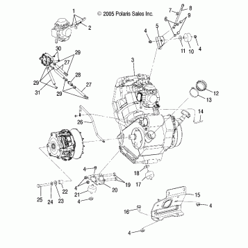 ENGINE MOUNTING - A06CD32AA/AB/AC (4999201699920169A14)