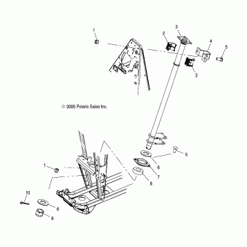 STEERING POST - A06BG50AA/FA (4999201699920169B09)