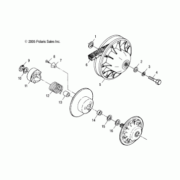 DRIVEN CLUTCH - A04JD32AA (4999201699920169B13)