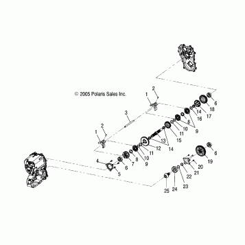 GEARCASE, INTERNAL COMPONENTS - A06CD32AA/AB/AC (4999201699920169C05)