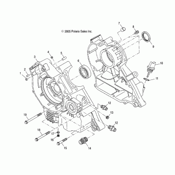 CRANKCASE - A03CB32AA/FC (4999201699920169C12)