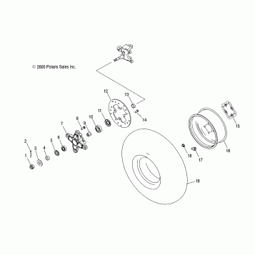 WHEEL, HUB, FRONT and WHEEL, FRONT - A07GJ50AA/AB/AC (4999201849920184B04)