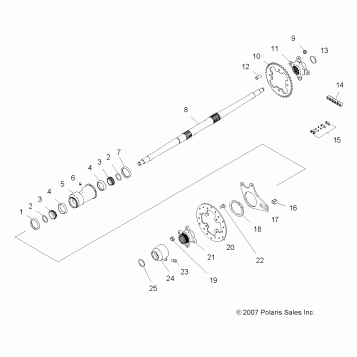 DRIVE TRAIN, REAR AXLE and HOUSING - A08GJ52AA/AB/AC (4999201849920184B06)