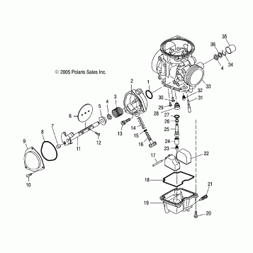 CARBURETOR, LOWER - A06GJ50AA/AB/AC (4999201849920184C07)