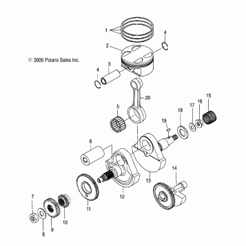 CRANKSHAFT and PISTON - A06GJ50AA/AB/AC (4999201849920184C12)