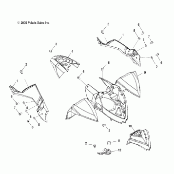 CAB, FRONT and SIDE PANELS - A06GP50AA (4999201899920189A06)