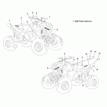 DECALS - A06GP50AA (4999201899920189A08)