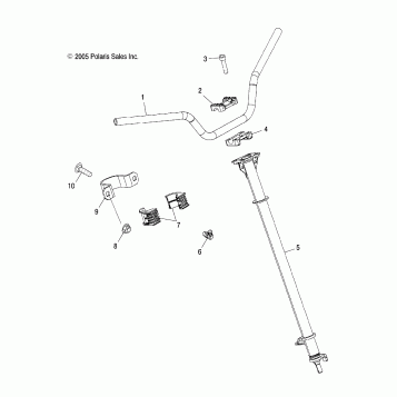 STEERING, POST and HANDLEBAR - A08GJ52AA/AB/AC (4999201899920189B02)