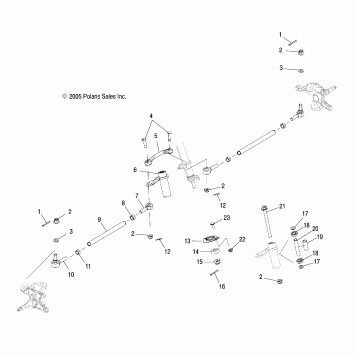 STEERING, TIE RODS and LOWER ASM. - A08GJ52AA/AB/AC (4999201899920189B03)