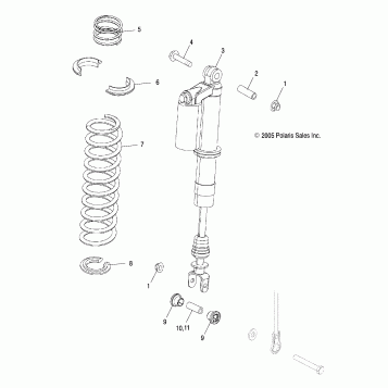 SHOCKS, REAR - A06GP50AA (4999201899920189B10)