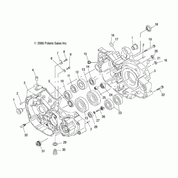 ENGINE, CRANKCASE - A07GP50AA/AB (4999201899920189C07)