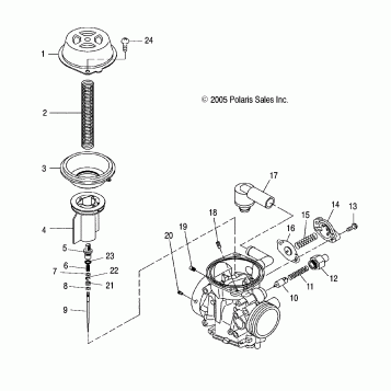 ENGINE, CARBURETOR, UPPER - A07GP50AA/AB (4999201899920189C10)