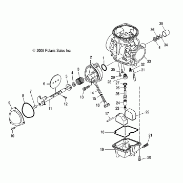 ENGINE, CARBURETOR, LOWER - A07GP50AA/AB (4999201899920189C11)