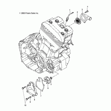 ENGINE, WATER PUMP - A07GP50AA/AB (4999201899920189C12)