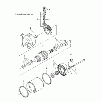 STARTING MOTOR - A06GJ50AA/AB/AC (4999201899920189D04)