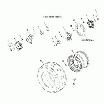 WHEEL, REAR and HUB, REAR - A06LB27AA/LD27AA/AB/AC/AD (4999202079920207C05)