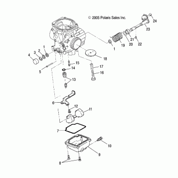 ENGINE, CARBURETOR, LOWER - A07LB27AA/AC/LH27AA/AB/AC/AD/AL (4999202079920207D06)