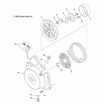 ENGINE, RECOIL STARTER - A07LB27AA/AC/LH27AA/AB/AC/AD/AL (4999202079920207D07)