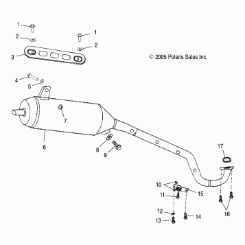 EXHAUST PIPE - A05FA09CA/CB/CC (4999202309920230A09)