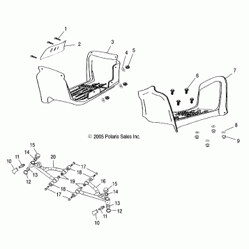 SWING ARM/FOOTREST - A06FA09CA/CB/CC (4999202309920230B05)