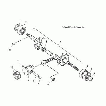 CRANKSHAFT - A04KA05CA (4999202359920235A04)