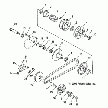 DRIVE PULLEY - A04KA05CA (4999202359920235A12)