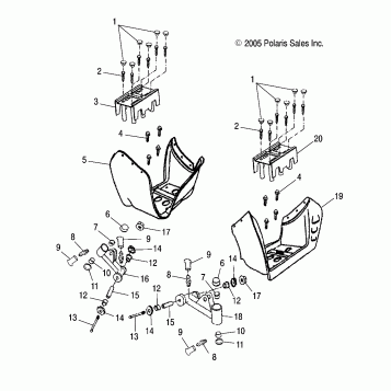 SWING ARM/FOOTREST - A06KA05CA/CB/CD (4999202359920235B03)