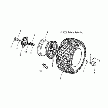 FRONT WHEEL - A02EA05CA (4999202359920235B07)
