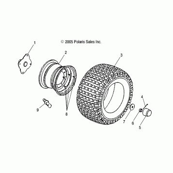 REAR WHEEL - A02EA05CA (4999202359920235B08)