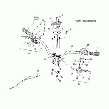 HANDLEBAR - A06KA05CA/CB/CD (4999202359920235B11)