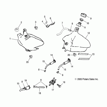 OIL TANK/FUEL TANK - A03EA09CA (4999202399920239B07)