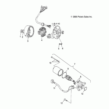 GENERATOR/STARTING MOTOR - A03EA09CA (4999202399920239C04)